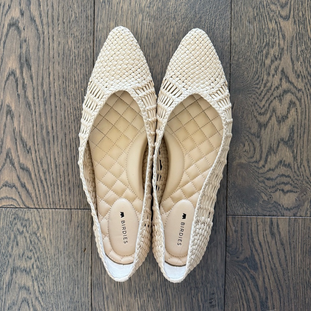 Birdies Cream Woven Flats- Excellent Condition - 7.5